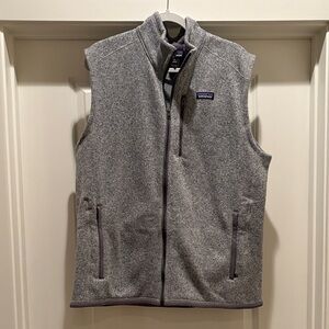 Patagonia NWOT Mens Better Sweater Gray Vest size XL